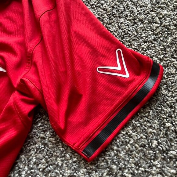 Red Callaway Opti Dry Golf Polo Shirt, Men's large short sleeve polo - Picture 6 of 6